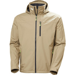 Helly Hansen Crew Hooded Sailing Jacket 2.0 Pebble Μπουφάν Ανδρικό Καλοκαιρινό