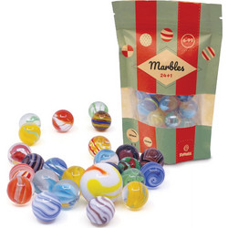 Svoora Σετ με Γυάλινες Μπίλιες-Βόλους (Marbles) 24+1τεμ κωδικός 23352