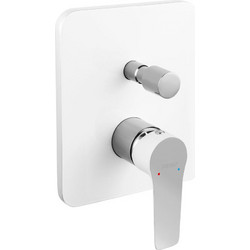 Μίκτης ντους 2 εξόδων White/Chrome ADORE BDR7P FERRO