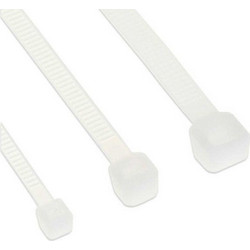 INLINE CABLE TIES LENGTH 350MM WIDTH 4.8MM WHITE 100 PCS