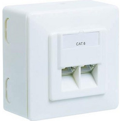 ΠΡΙΖΑ ΤΟΙΧΟΥ ΕΞΩΤΕΡΙΚΗ CAT 6 ΛΕΥΚΗ