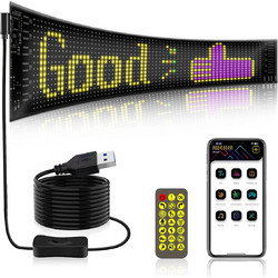 MATRIX GLB-106-0002 Εύκαμπτη Κυλιόμενη Ψηφιακή Επιγραφή P5 64x16 Pixel LED 10W DC 5V 2A με USB 2.0 Αδιάβροχο IP65 Πολύχρωμο RGB - Bluetooth Control μέσω iPIXEL APP - Μ37.4 x Π0.2 x Υ9.2