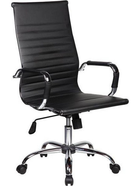 Velco Καρέκλα Γραφείου με Ανάκλιση Μαύρη 66-20064