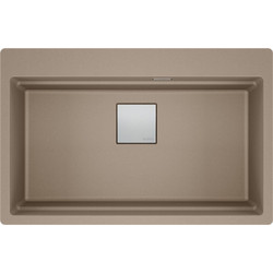 Franke Mythos Kubus Pro KNG 610-73 Ένθετος Νεροχύτης Γρανίτη Ματ Oyster 79x51cm
