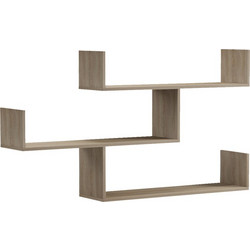 Ραφιέρα τοίχου Tiber pakoworld sonoma 120x22x67εκ