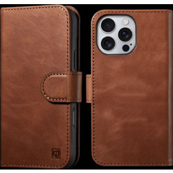 iCarer Detachable 2 in 1 Leather MagSafe Θήκη Πορτοφόλι Retro Brown (iPhone 16 Pro Max)