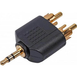 Προσαρμογέας Στερεοφωνικού Ήχου Cablexpert A-458 - 3.5mm Plug Σε 2 x RCA Plug A-458