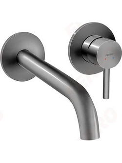 Μπαταρία Νιπτήρα Eντοιχιζόμενη Ferro Ciriculus Gun Metal PVD (BCK3PAGM)
