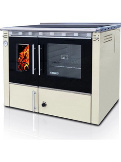 Senko C-35 Premium Beige Ξυλόσομπα Καλοριφέρ με Φούρνο