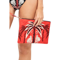 Gisela Γυναικείο Νεσεσέρ Παραλίας με Φερμουάρ Tropical Print, Χρώμα Πολύχρωμο