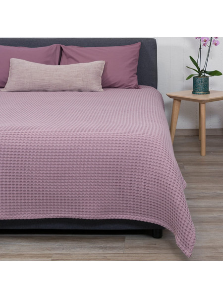 Κουβέρτα Πικέ Υπέρδιπλη (230x240) Naf-Naf Waffle Purple