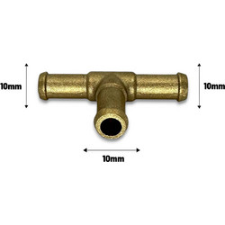 Σύνδεσμος μεταλλικός τάφ 10-10-10mm ορειχάλκινος NORMA (GZ0760)