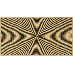 vidaXL Χαλί Φυσικό και Μαύρο 100 x 200 cm Γιούτα 42010740