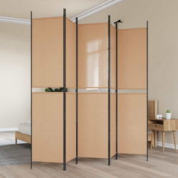 5-Panel Διχοτόμος Μπεζ 250 x 220 cm Ύφασμα 42039225