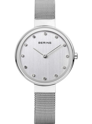 Bering Γυναικείο Ρολόι με Ασημί Μεταλλικό Μπρασελέ 12034-000