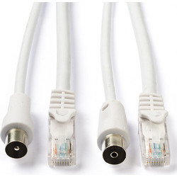 Καλώδιο Ομοαξονικό - Δικτύου Nedis 3m White CSGB4500WT30