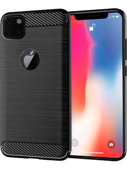 Forcell Carbon Brushed Back Cover Black (iPhone 12 Pro Max)