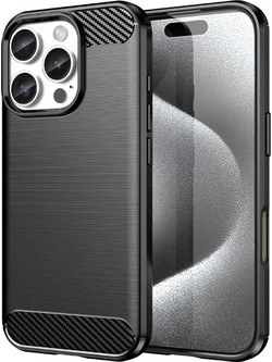 Forcell Carbon Θήκη Black (iPhone 16 Pro Max)