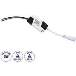 GloboStar(R) 73075 Πλαστικό Τροφοδοτικό SELV για Προϊόντα LED 3W - AC 220-240V σε DC 7-11V - IP20 L6 x W3 x H2cm - 3 Years Warranty