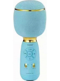 Wster WS-1885 Ασύρματο Μικρόφωνο Καραόκε Μπλε