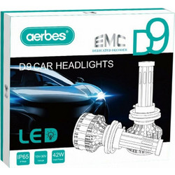 Λάμπες Αυτοκινήτου H7 LED 6000K Ψυχρό Λευκό 42W 2τμχ AB-D9-H7