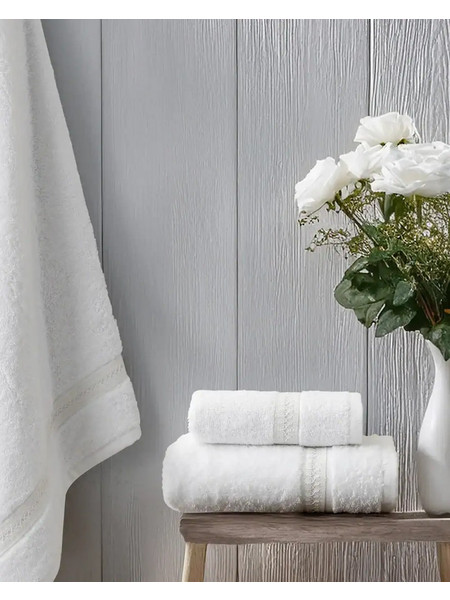 Σετ Πετσέτες Μπάνιου 450gr/m2 Nima Home Aveline White 30x50 + 50x90 + 70x140