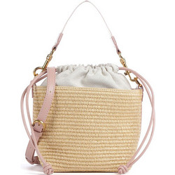 Ted Baker Raffyna Γυναικεία Τσάντα Χειρός Ψάθινη Ροζ 284053-pink