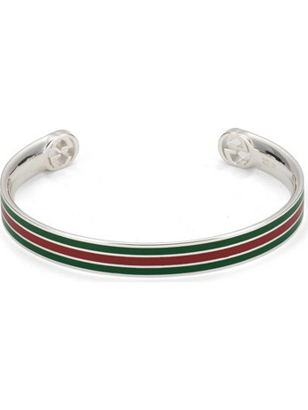 Gucci Web Βραχιόλι Χειροπέδα από Ασήμι 925 YBA874315001017