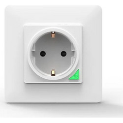 MOES WK-Y-EU-WH-MS Smart WiFi Χωνευτή Πρίζα Τοίχου (16Α) Λευκή