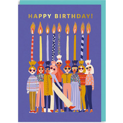 Ohh Deer Ευχετήρια Κάρτα Hbd Candle Ladies