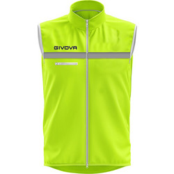 Givova Αμάνικο Ανδρικό Μπουφάν Puffer Lime CT07-0704