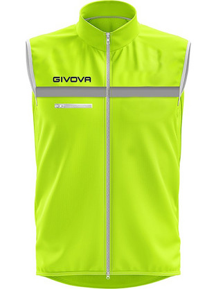 Givova Αμάνικο Ανδρικό Μπουφάν Puffer Lime CT07-0704