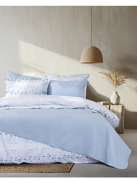 Κουβερλί Υπέρδιπλο Orion Sky Blue/Light Blue Nima 220x240 cm