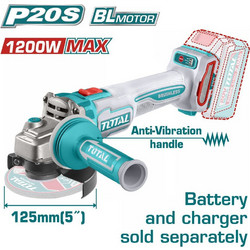 Total TAGLI212027E Γωνιακός Τροχός Μπαταρίας 20V 125mm Solo