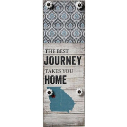 Κρεμάστρα Journey-Home 4 Θέσεων NIK225 Μπεζ-Γαλάζια 60x20x5cm Espiel