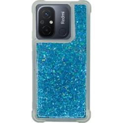 Vivid Liquid Glitter Back Cover Blue (Xiaomi Redmi 12C)