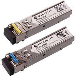 MikroTik HS-2733LC20D Pair of SFP Optical Modules, Single-Mode, 20KM, 2.5G, WDM