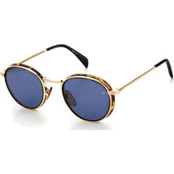 David Beckham DB1033/S 2IK/KU Ανδρικά Γυαλιά Ηλίου Στρογγυλά Κοκάλινα Χρυσά με Μαύρο Polarized Φακό