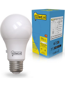 Λάμπα LED 123 led E27 Λάμπα A60 με παγετό 2700-3000-4000-5000-6500K με δυνατότητα ρύθμισης φωτεινότητας 8W (60W)