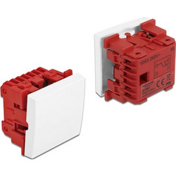 DELOCK module διακόπτης Easy 45 81362, μονός, 1-pole, 2-way, λευκός