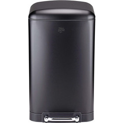 Καλαθάκι Μπάνιου Dirt Devil Ανοξείδωτο Soft Close 20lt Black 871125249505