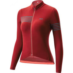 Rockbros YPW065 TVI Women's Long Sleeve Cycling Jersey Fall/Winter M - Red