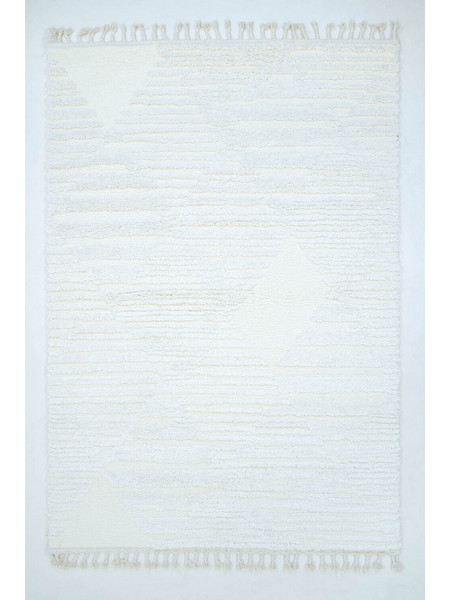 Χαλί Ezzo Neve Shaggy C828b1a Cream bed set (3 Pieces) Bed Set (3 pieces)