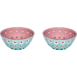Guzzini Le Murrine 2 Bowl Set 12 cm Matcha green/white/mauve