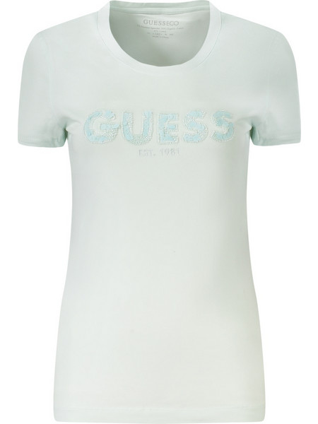 GUESS JEANS WOMEN'S SHORT-SLEEVED T-SHIRT, BLUE Γαλάζιο