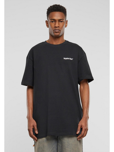 Butterfly Flowers Oversize Tee black