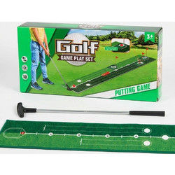 Παιδικό Σετ Golf με Τάπητα Putting - Εξάσκηση Ακριβείας - 3 Τρύπες, 12 Μπάλες, Εσωτερικού & Εξωτερικού Χώρου, για Παιδιά 3+