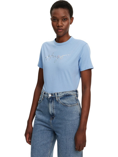 Γυναικείο T-Shirt Boss C Elogo 5 Light/Pastel Blue 50501139-452