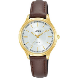 Lorus Classic Lady Γυναικείο Ρολόι με Καφέ Δερμάτινο Λουράκι RG212VX9