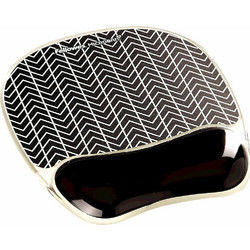 Fellowes Photo Chevron Gel Black Small